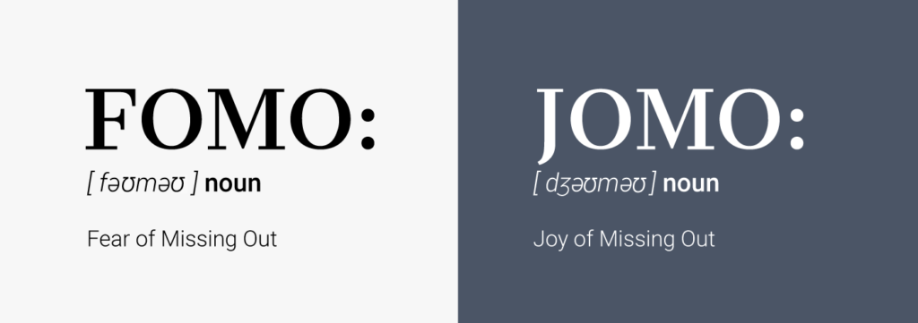 JOMO: La Alegría de Perderse Algo en la Vida Diaria