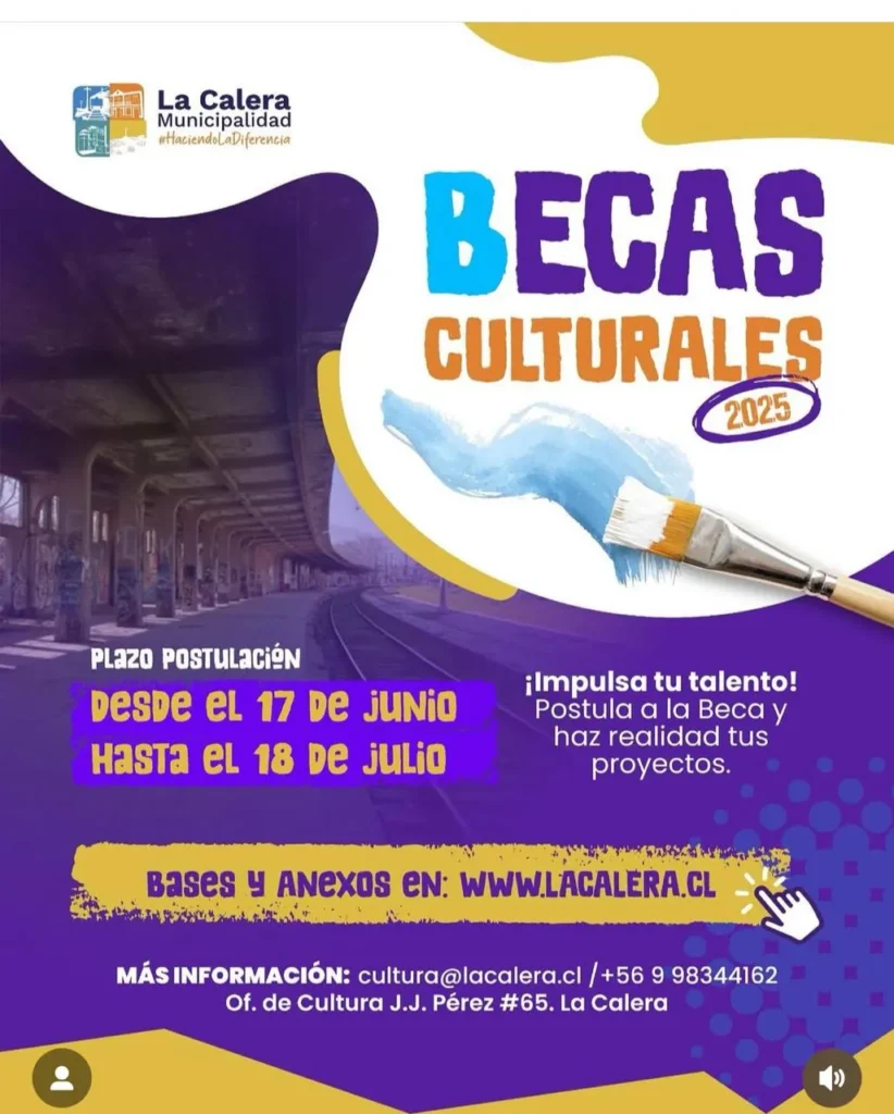 Beca Cultural Municipal 2025: ¡Postula Tu Proyecto Artístico!