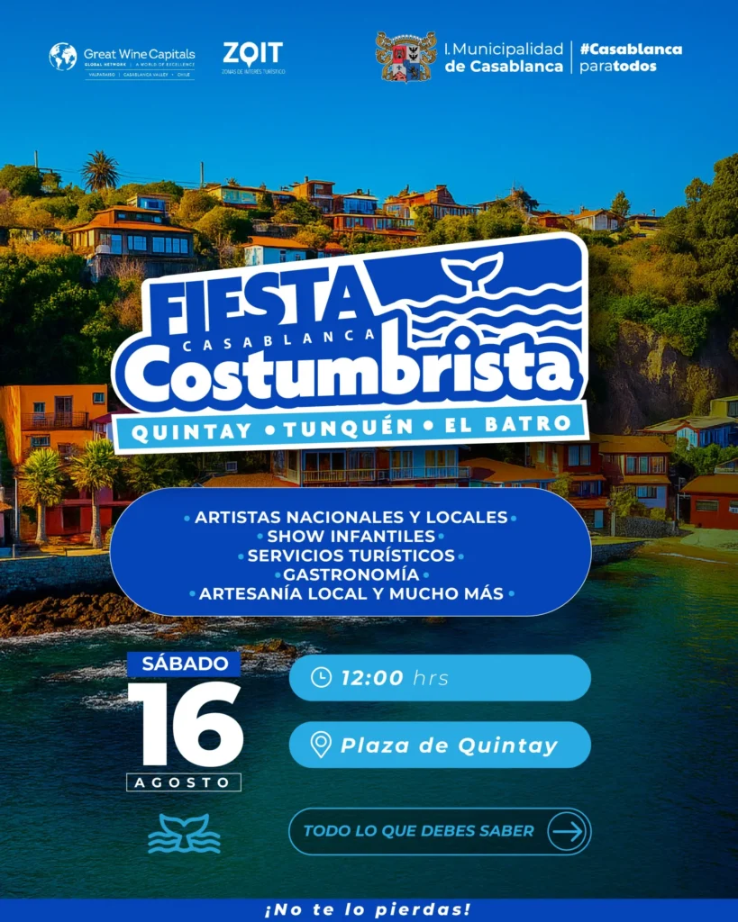 Fiesta Costumbrista en Quintay: Diversión y Gastronomía