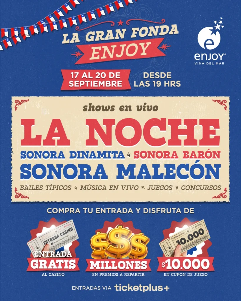 Gran Fonda Enjoy: Celebración Dieciochera Imperdible