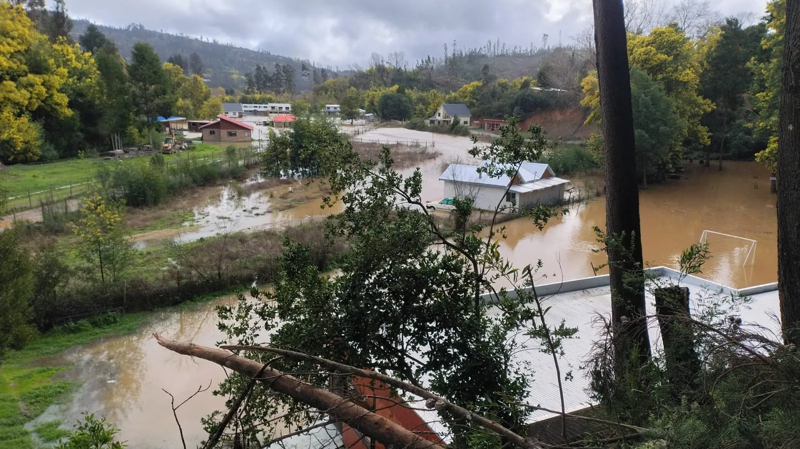 Daños por lluvias Biobío: evaluación de 700 viviendas
