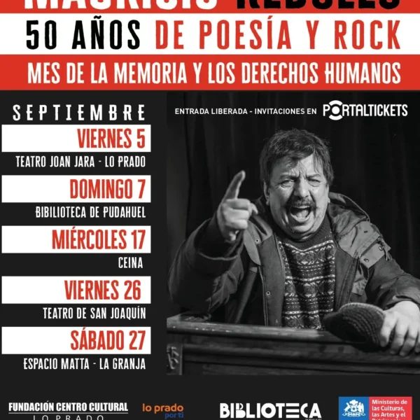 Mauricio Redolés en gira: conciertos gratuitos en Santiago